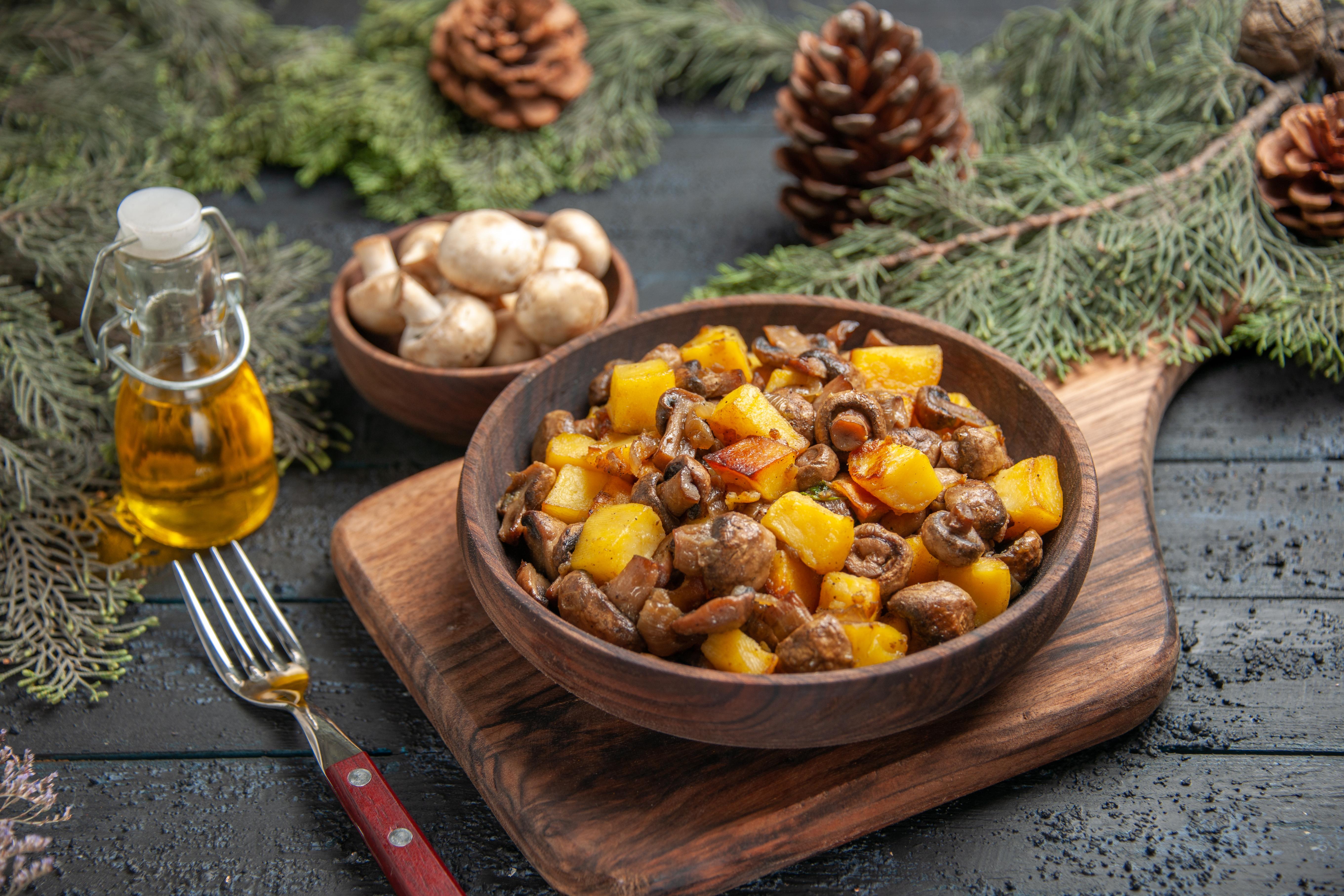 Pfanne mit Mahlzeit
